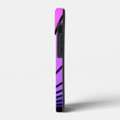 Art deco zon in paarse & roze Case-Mate iPhone case (Achterkant / Links)
