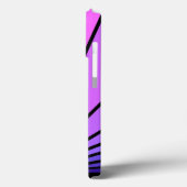 Art deco zon in paarse & roze Case-Mate iPhone case (Achterkant / Links)