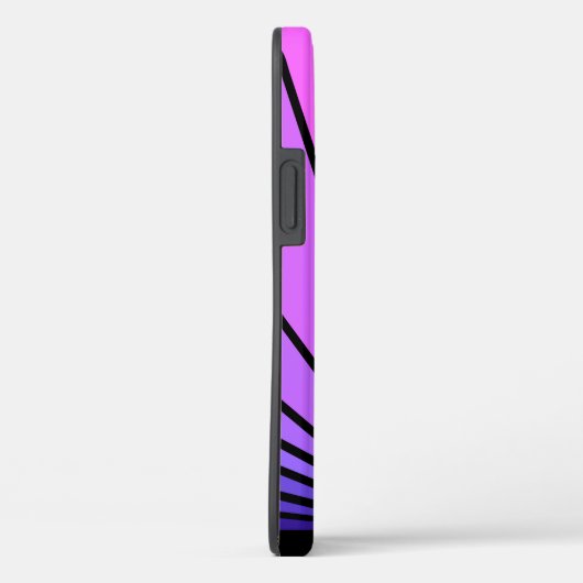 Art deco zon in paarse & roze Case-Mate iPhone case (Achterkant / Rechts)