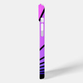Art deco zon in paarse & roze Case-Mate iPhone case (Achterkant / Links)