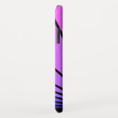 Art deco zon in paarse & roze iPhone / iPad case (Achterkant/rechts)