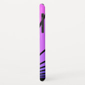 Art deco zon in paarse & roze iPhone / iPad case (Achterkant/links)