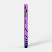 Art deco zon in paarse & roze samsung galaxy hoesje (Rechterkant)