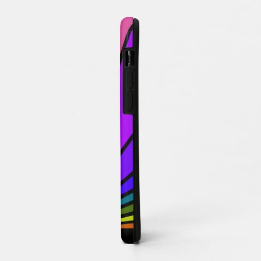 Art deco zon in regenboog Case-Mate iPhone case (Achterkant/links)