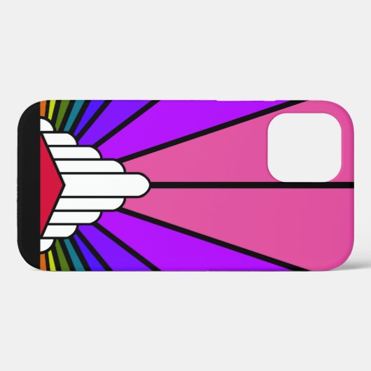 Art deco zon in regenboog Case-Mate iPhone case (Achterkant (horizontaal))