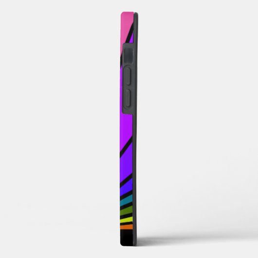 Art deco zon in regenboog Case-Mate iPhone case (Achterkant / Links)