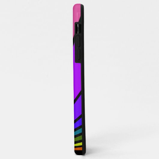 Art deco zon in regenboog Case-Mate iPhone case (Achterkant/links)