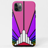 Art deco zon in regenboog Case-Mate iPhone case (Achterkant)