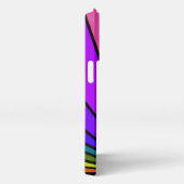 Art deco zon in regenboog iPhone hoesje (Rechterkant)