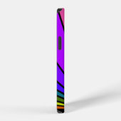 Art deco zon in regenboog iPhone hoesje (Rechterkant)