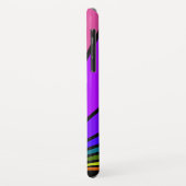 Art deco zon in regenboog iPhone / iPad case (Achterkant/links)