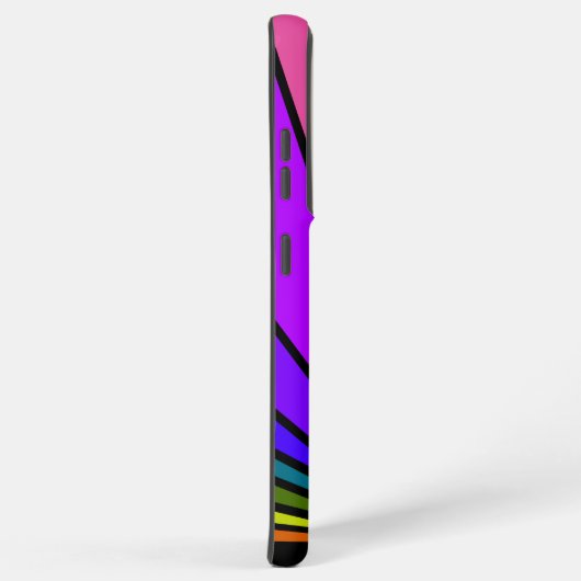 Art deco zon in regenboog samsung galaxy hoesje (Rechterkant)