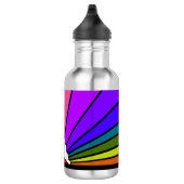 Art deco zon in regenboog waterfles (Rechts)