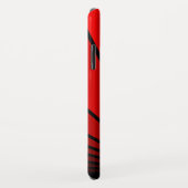 Art deco zon in rode iPhone / iPad case (Achterkant/rechts)