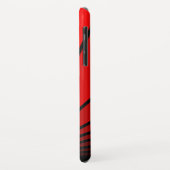 Art deco zon in rode iPhone / iPad case (Achterkant/links)