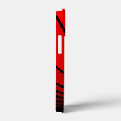 Art deco zon in rood Case-Mate iPhone case (Achterkant / Rechts)