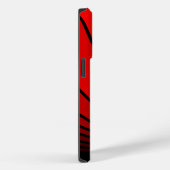 Art deco zon in rood Case-Mate iPhone case (Achterkant / Rechts)
