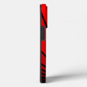 Art deco zon in rood Case-Mate iPhone case (Achterkant / Rechts)