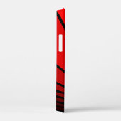 Art deco zon in rood Case-Mate iPhone case (Achterkant / Rechts)
