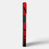 Art deco zon in rood Case-Mate iPhone case (Achterkant / Rechts)