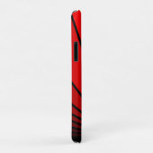 Art deco zon in rood Case-Mate iPhone case (Achterkant/rechts)