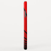 Art deco zon in rood Case-Mate iPhone case (Achterkant/rechts)