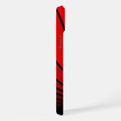 Art deco zon in rood iPhone hoesje (Rechterkant)