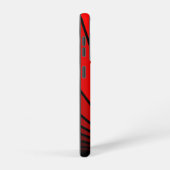 Art deco zon in rood samsung galaxy hoesje (Rechterkant)