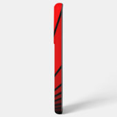 Art deco zon in rood samsung galaxy hoesje (Achterkant horizontaal)