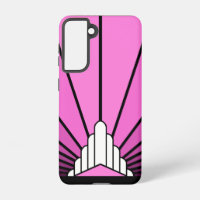 Art deco zon in roze