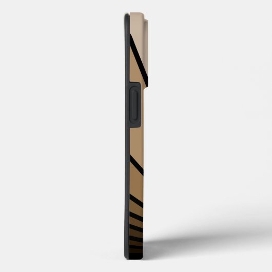 Art deco zon in tan Case-Mate iPhone case (Achterkant / Rechts)