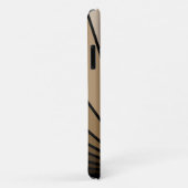 Art deco zon in tan Case-Mate iPhone case (Achterkant/rechts)