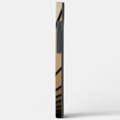 Art deco zon in tan Case-Mate iPhone case (Achterkant / Links)
