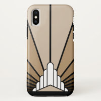 Art deco zon in tan