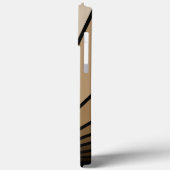 Art deco zon in tan Case-Mate iPhone case (Achterkant / Links)