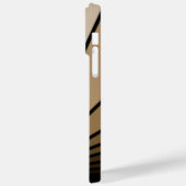 Art deco zon in tan Case-Mate iPhone case (Achterkant / Links)