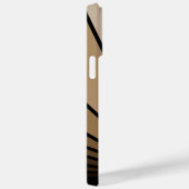 Art deco zon in tan Case-Mate iPhone case (Achterkant / Rechts)