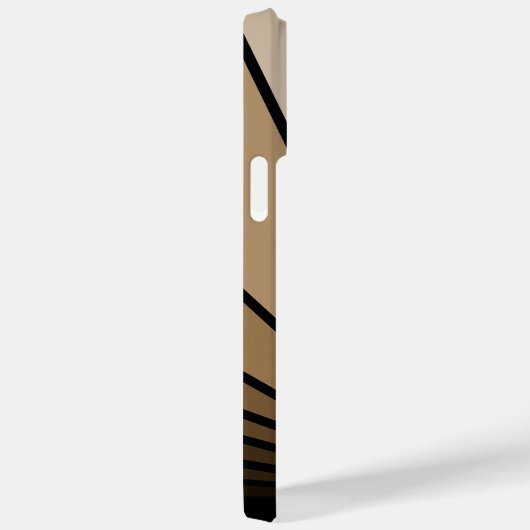 Art deco zon in tan Case-Mate iPhone case (Achterkant / Rechts)