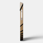 Art deco zon in tan Case-Mate iPhone case (Achterkant / Links)