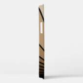 Art deco zon in tan Case-Mate iPhone case (Achterkant / Rechts)