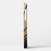 Art deco zon in tan Case-Mate iPhone case (Achterkant / Links)