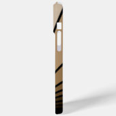 Art deco zon in tan Case-Mate iPhone case (Achterkant / Links)