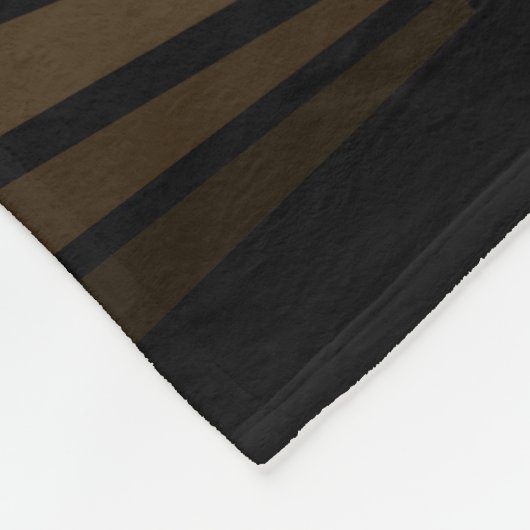 Art deco zon in tan fleece deken (Hoek)