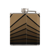 Art deco zon in tan heupfles (Achterkant)