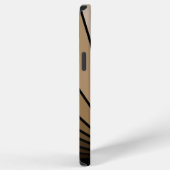 Art deco zon in tan iPhone hoesje (Rechterkant)