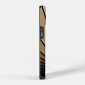 Art deco zon in tan iPhone hoesje (Rechterkant)