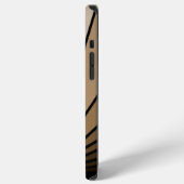 Art deco zon in tan iPhone hoesje (Linkerkant)