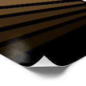 Art deco zon in tan perfect poster (Hoek)