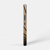 Art deco zon in tan samsung galaxy hoesje (Rechterkant)