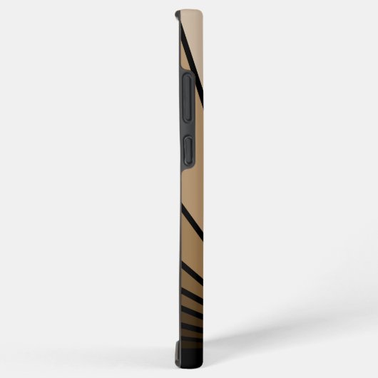 Art deco zon in tan samsung galaxy hoesje (Rechterkant)
